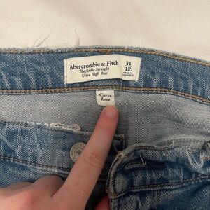 Abercrombie & Fitch High Rise Light Blue Jeans